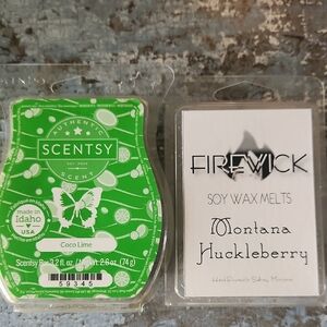 Scentsy Coco Lime Wax Melts and Firewick Soy Wax Melts